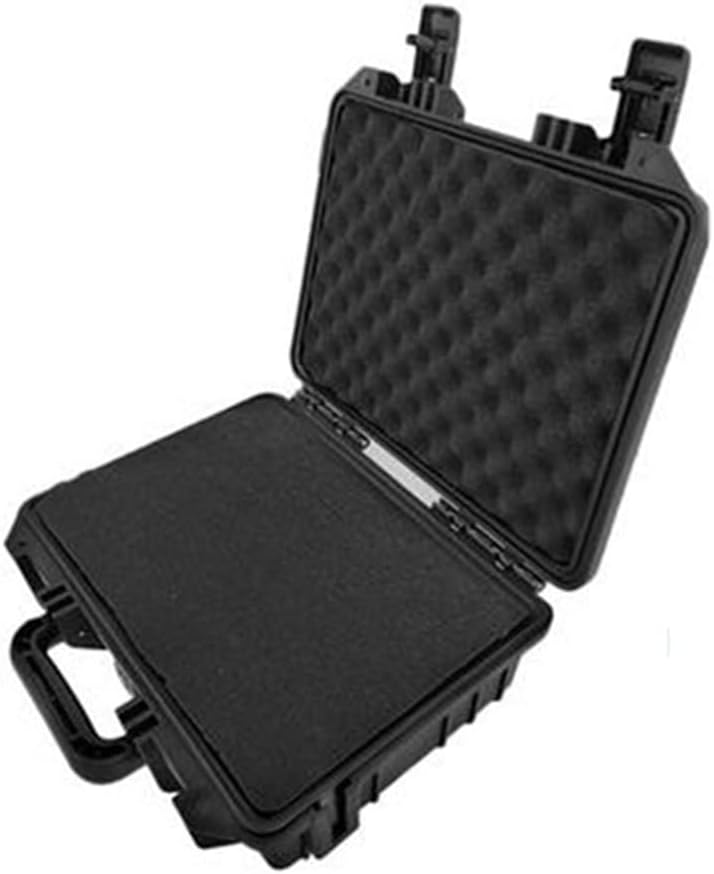 Tool Box， ABS Plastic Sealed Tool Box Safety Equipment Toolbox Suitcase Impact Resistant Tool Case Shockproof w Foam Logo Four Color