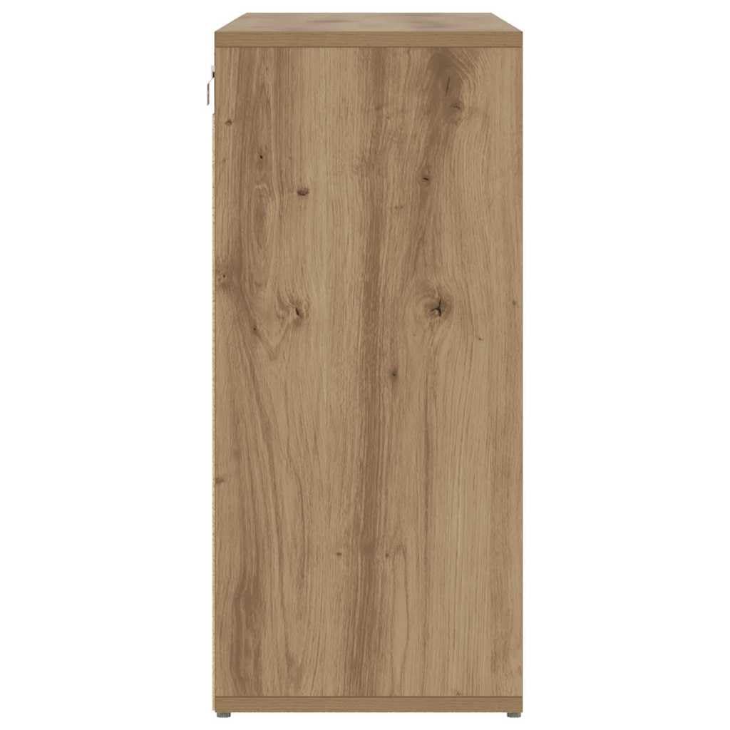 Szafka Na Buty 103x30x67 cm Drewno Inżynieryjne Dąb Artisan Do Przedpokoju