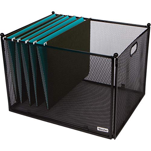 Hanging File Organizer Mesh Box File Organizer Box Supports Letter