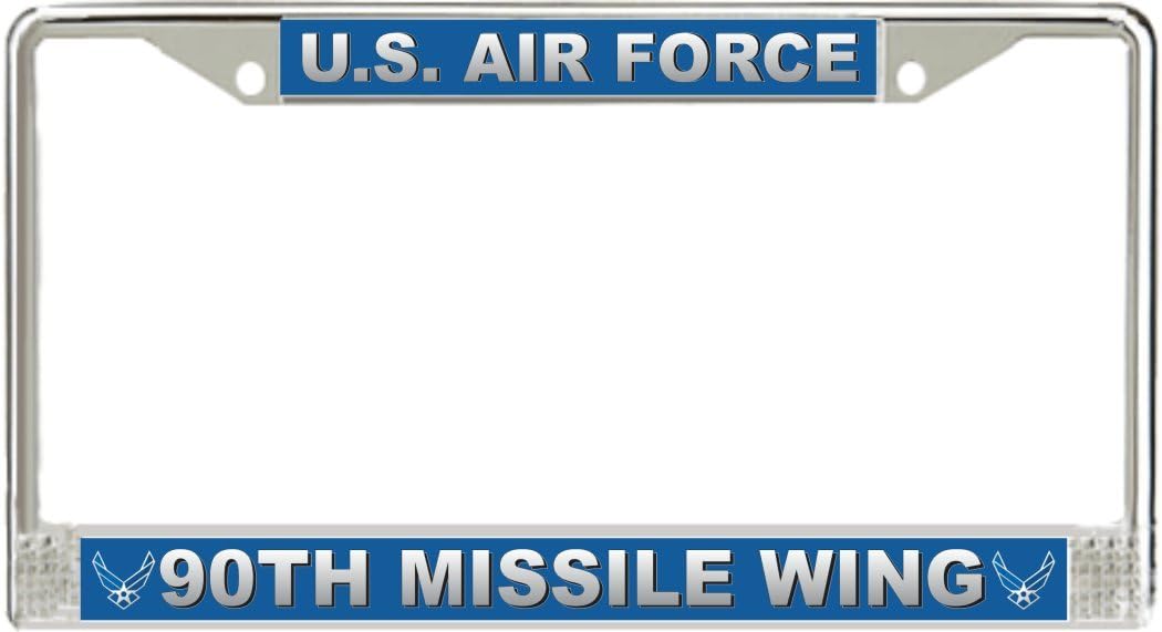 MilitaryBest U.S. Air Force 90th Missile Wing License Plate Frame