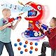 ROHSCE Movable Dinosaur Shooting Toys for Boys 4-6 & Up - Kids Target Shooting Game, Sound and Spray Effect Dinosaur Toy with 2 Air Guns and 24 Foam Balls, Target Practice Toys Gift for Boys and Girls