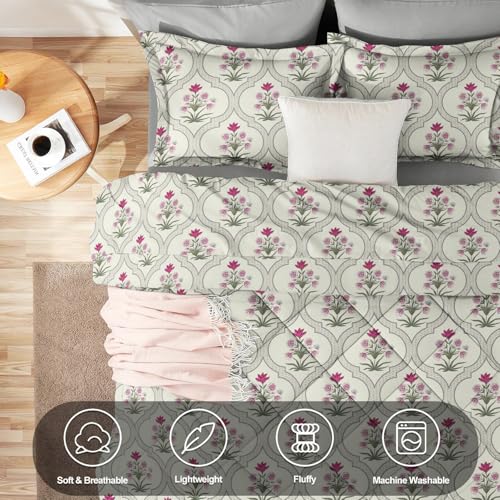 Image of Amazon Brand - Umi Reversible Single Bed Super Soft AC Comforter /Blanket /Quilt /Rajai 220 GSM Soft Microfiber Diamond Stitch (90 inch x 60 inch Inches /228cm x 152cm) - Comforter Single Bed|Cream & Beige