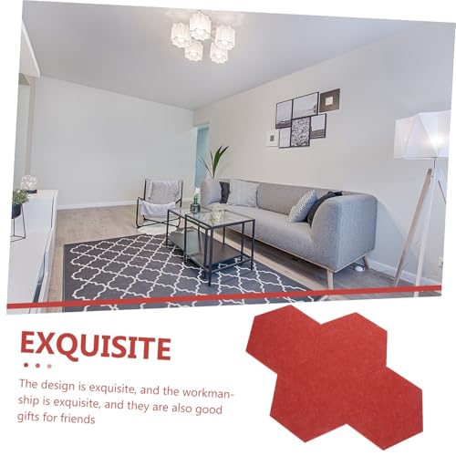 Tableau feutre hexagonal x12 isolant phonique et panneau d'affichage mural design - 4