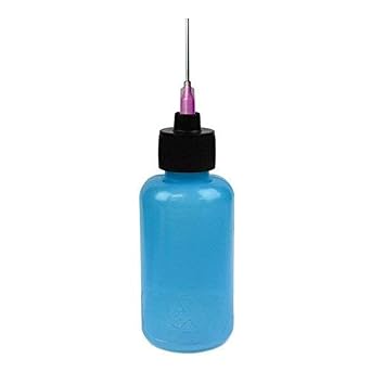 MENDA 35566 Flux Dispenser, ESD Static Dissipative Durastatic, 2 fl. oz., 16 Gauge Blunt Needle Tip, 3.75" Height, 1.5" Length, 1.5" Width, Low-Density Polyethylene, LDPE, Blue Pack of 1