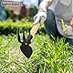 KOTARBAU® Mini Doppel-Hacke Herzblatt 160 mm mit Zinken für kleine Pflanzen Kleinhacke Unkrauthacke Gartenhacke Pflanzhacke Gartenwerkzeug zum Umpflanzen Jäten Gartenpflege
