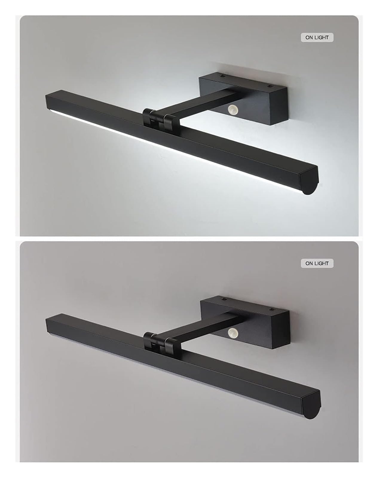 ISCBAFYX Lámparas de Pared Apliques Luz de Espejo de baño, Lámparas de Espejo de baño LED Interior con Sensor de Movimiento, Luces de Pared de luz de Espejo Impermeables con acrílico IP44 para