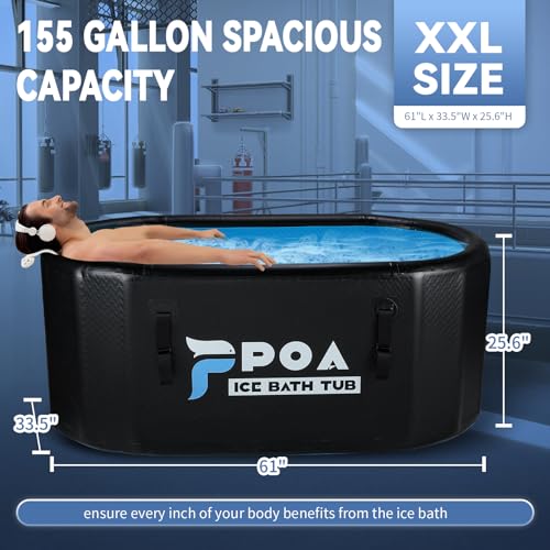 Poafamx Cold Plunge Tub with Water Chiller