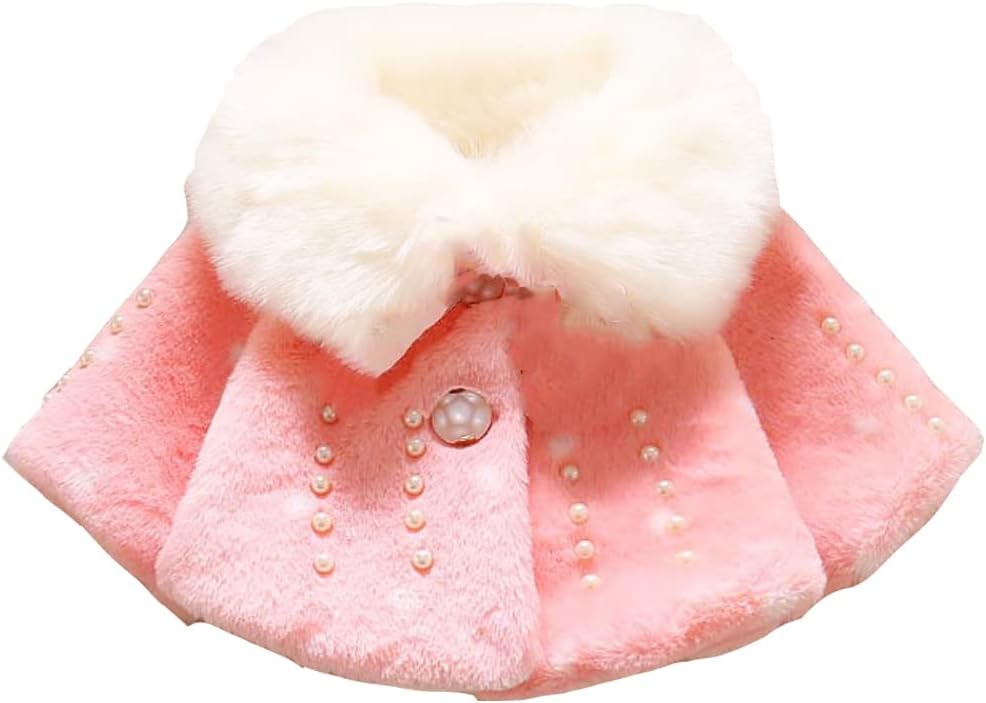 UAZNegozio Faux Fur Coat Newborn Infant Baby Girl Jacket Cape Cloak Poncho 0-3 Years