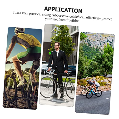 Cubrecalzados impermeables para bicicleta Kisangel, cubrebotas cortos y cálidos para ciclismo miniatura 6