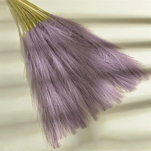 Pampas Grass Decor Tall, 10Pcs 21.65 Inch Reed Pampas Grass