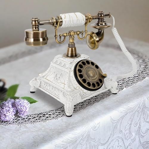 Teléfono Antiguo con Cable Estilo Europeo Retro miniatura 6