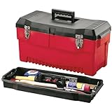 Stack-On PR-23 23-Inch Professional Multi-Purpose Plastic Tool Box, Red