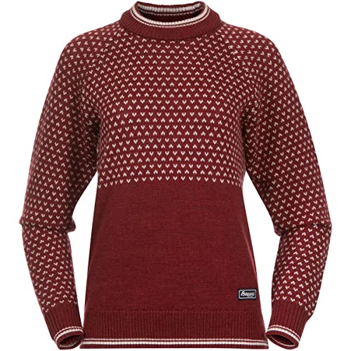 Bergans Alvdal Wollpullover Damen rot