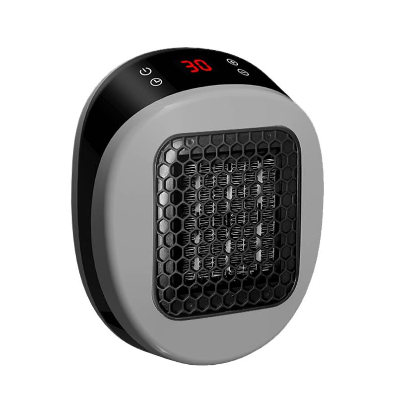 800W Ceramic Plug In Heater Space Heater with LED Display Remote Wall Outlet Electric Heaters with Thermostat and