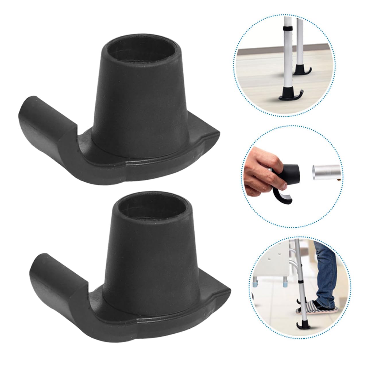 Healeved 18pezzi Sci Antiscivolo Per Deambulatore Sliders Per Stabilità e Mobilità Su Superfici Varie Accessori Pratici Per Camminatori e Stampelle