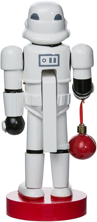 Kurt Adler SW6153L Stormtrooper with Ball Ornament Nutcracker, 12-Inch (Sw6153L)