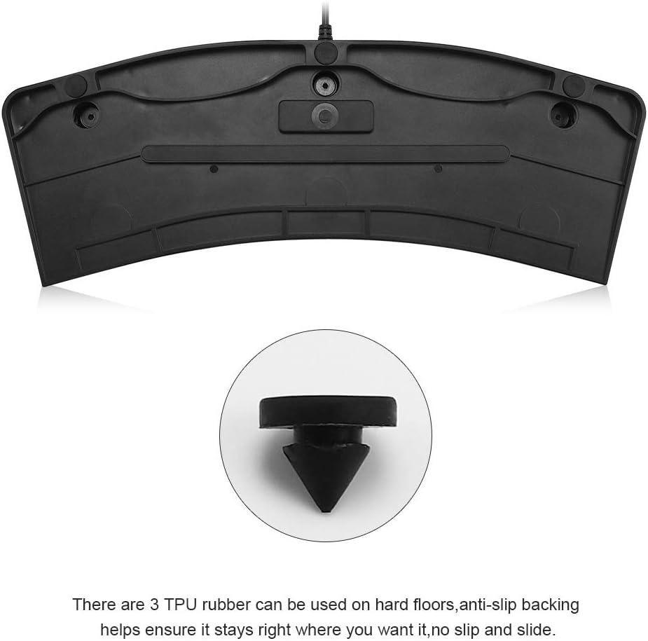 iKKEGOL Upgraded USB Triple Foot Pedal Switch Control 3 Three Key Footswitch Program Customized Computer Keyboard Mouse Game Action HID