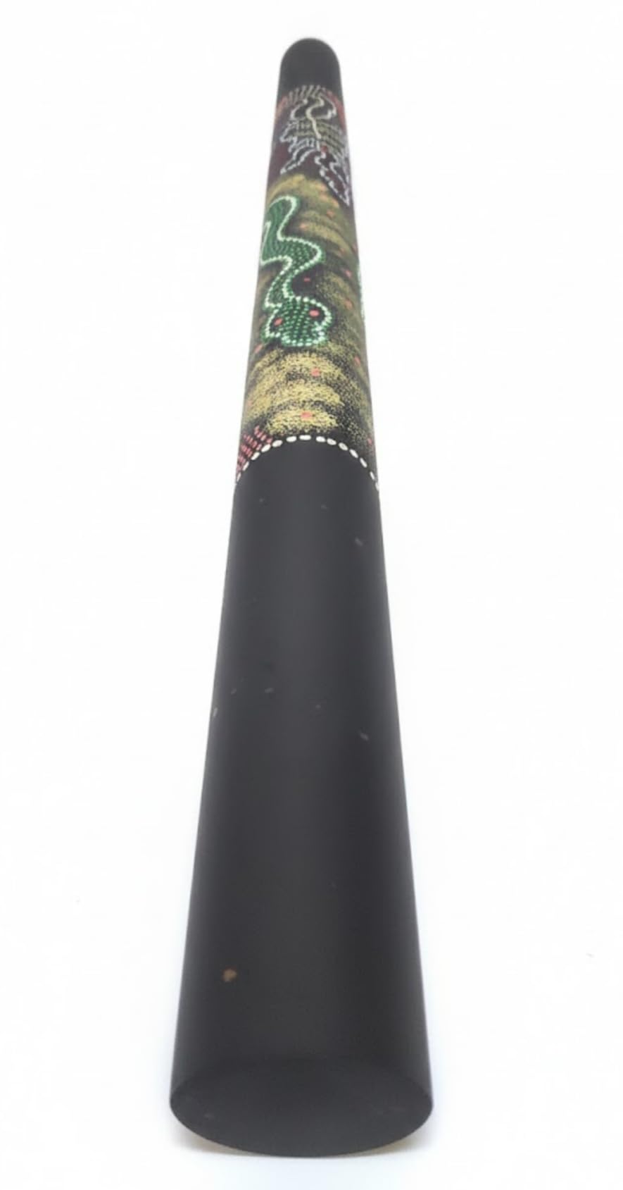 Hand Painted Rain Stick with Snake Design, Black Bamboo Musical Instrument, Traditional Percussion Shaker 40 inch-image-10