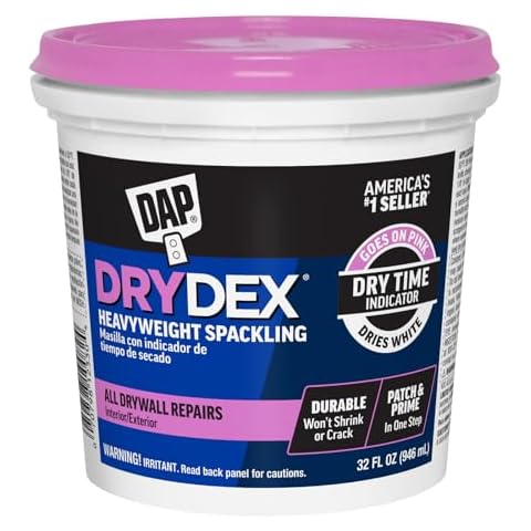1 qt Dap 12330 DryDex Interior/Exterior Spackling, White Cover