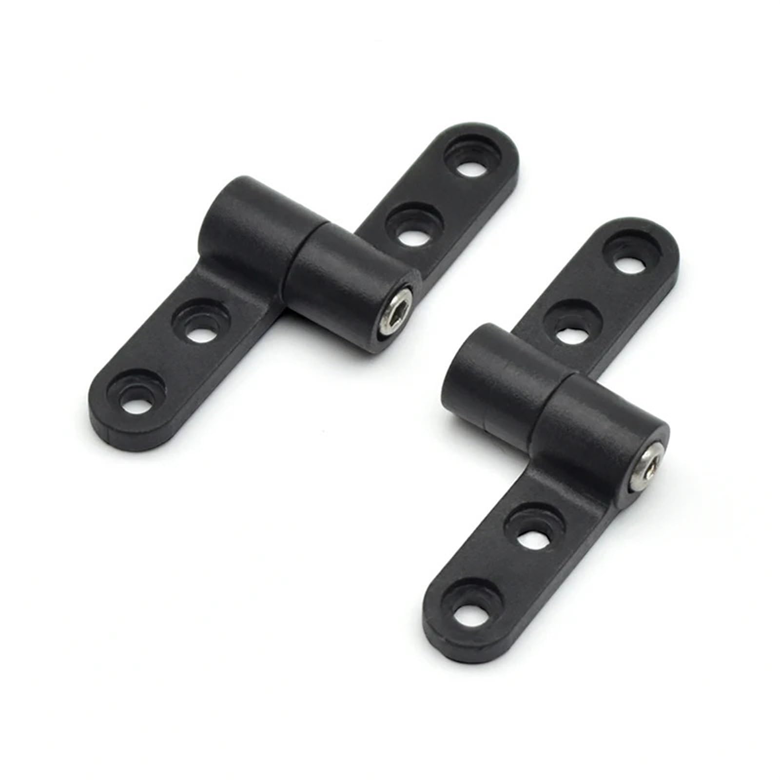 LPXDS Bearing Door Hinges 360 Rotation Any Angle Positioning Mini Plastic Torque Shaft Stop Damper Hinge (XK535-2PB)