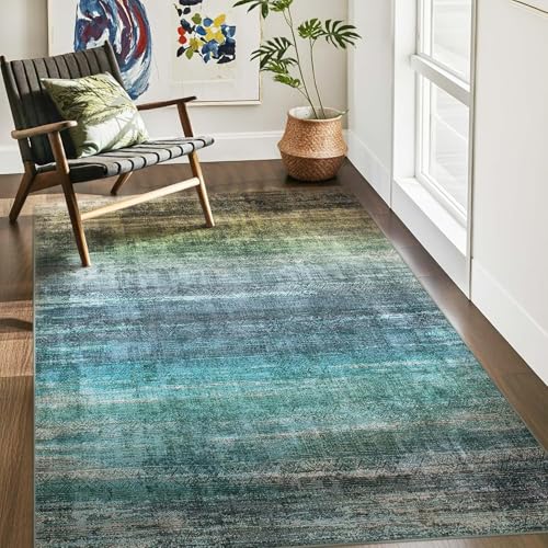 Tapis antidérapant lavable et doux pour salon moderne - 4