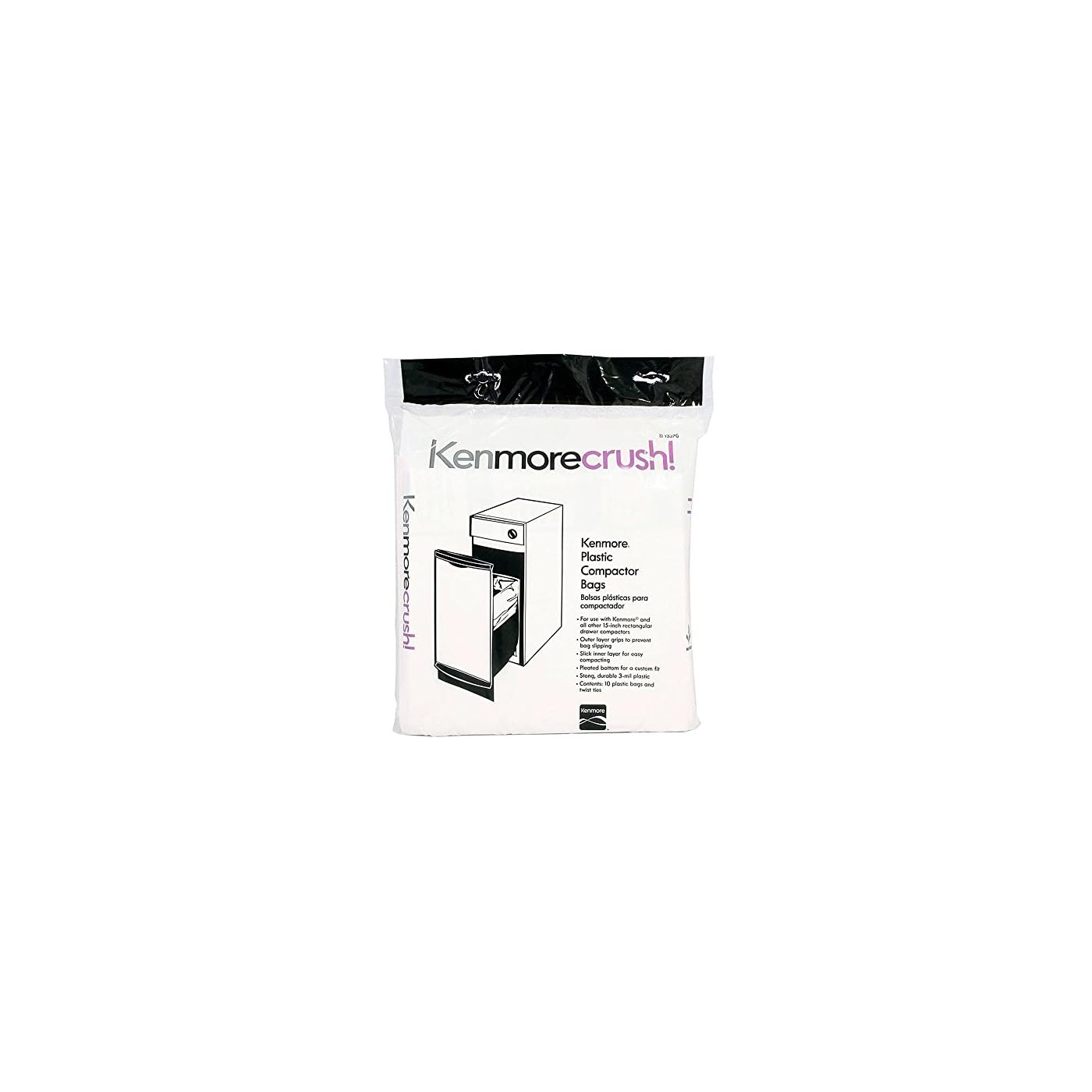 Kenmore 13370 Trash Compactor Bag, 10pack Genuine Original Equipment