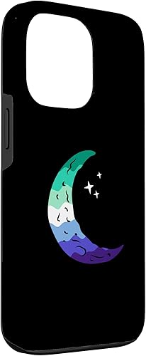 Vista 24 de Funda para iPhone 11 Pro Max Sutil MLM Pride Moon Phase Vintage LGBT Gay MLM Masculino