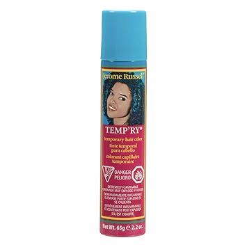 Jerome Russell Temporary Hair Color Spray, Red Wine - Intense Spray-On Temporary Hair Color, Fast-Drying, Non-Sticky, Travel Size Hair Dye for Instant Vivid Hair Color, 2.2 oz