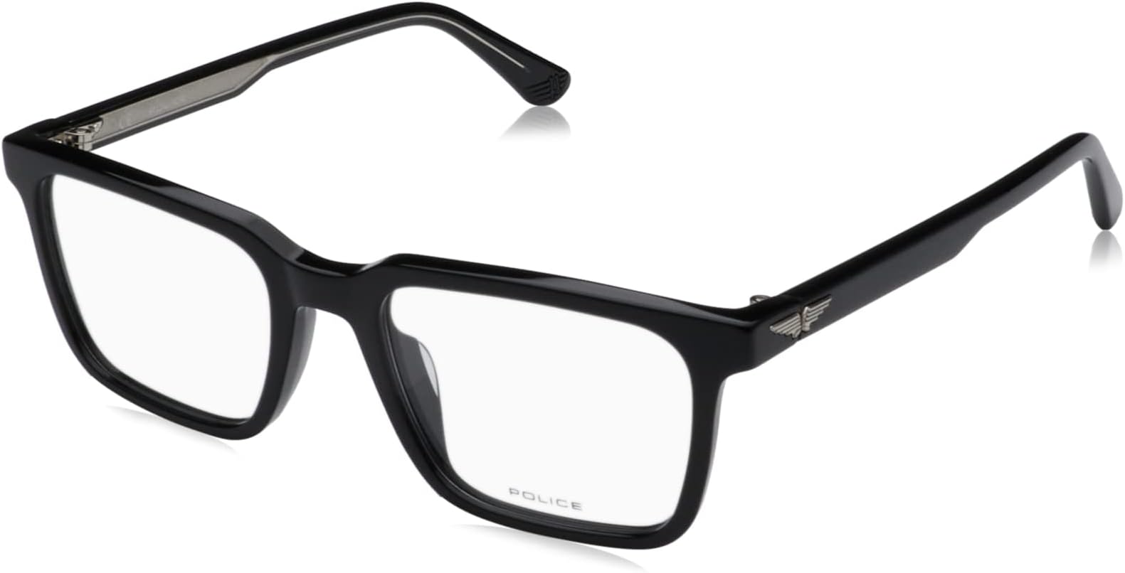 PoliceMen's Vplf76 Sunglasses, Shiny Black, 51