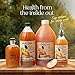 Mother Earth, Organic Apple Cider Vinegar with The Mother, Half Gallon, Fresh Pressed Organic Apples, OACV, ACV, Raw, Unpasteurized, Unfiltered (1/64oz Bottle)