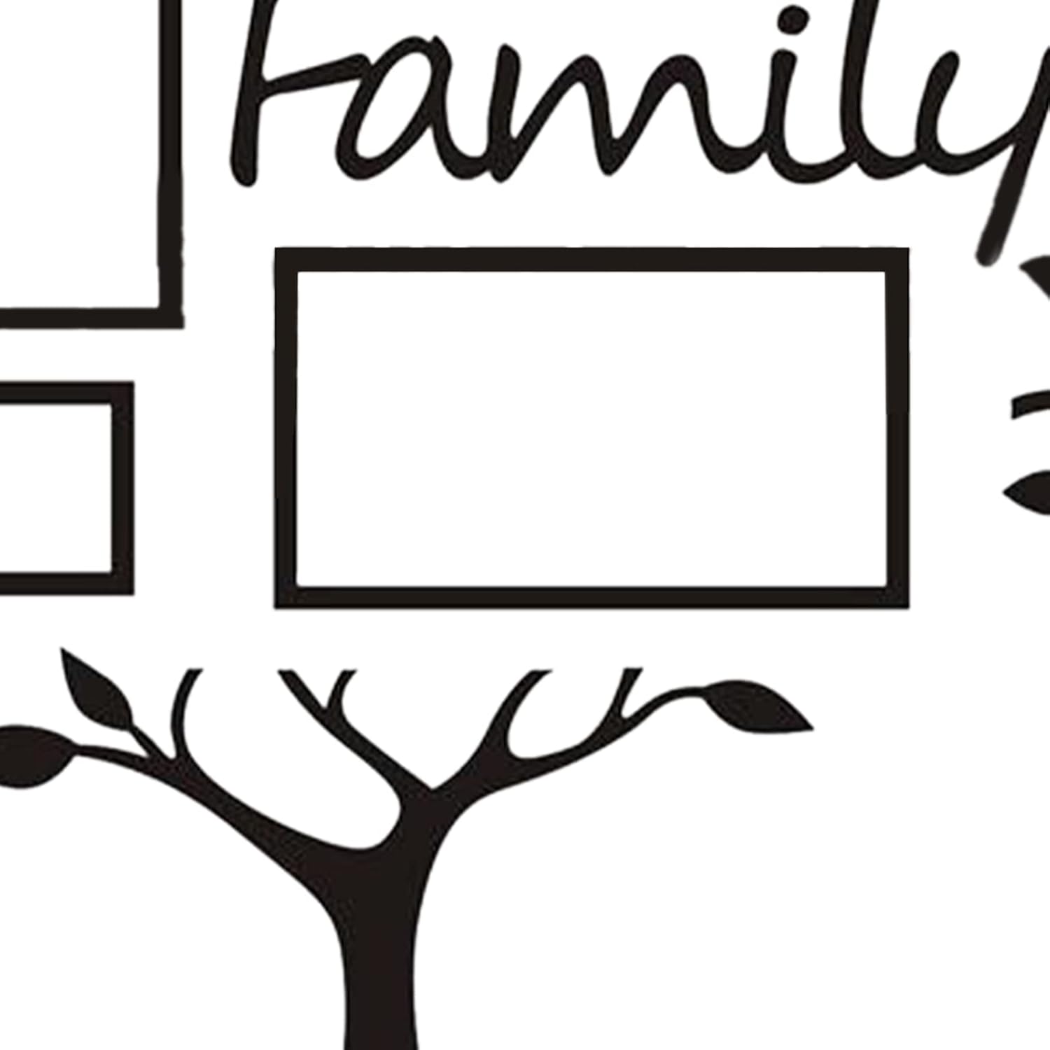 Photo Frame Wall Sticker, Family Tree Wall Decor Picture Frames Walls Sticker Acrylic Family Wall Decor Living Room Wall Decoration