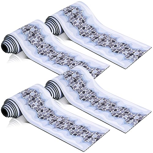 Generic KED-HAULL-01A41524AFFAS Haull Christmas Village Accessories Village Roads And Streets Snow Mat Christmas Cobblestone Road Snow Brick Mat cover