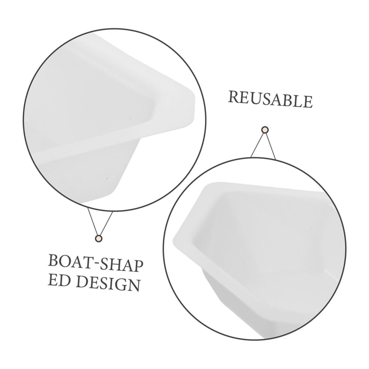 KICHOUSE 30 Pcs Weighing Vessel Weighing Vessel Reusable Pans Weighing Dishes Weighing Pans Weigh Boats Storage Trays Weighing Tray Dry Powder Containers Labs Supplies Sample Plates Plastic