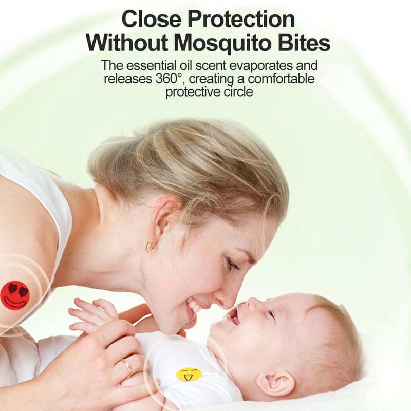 Adesivi per Zanzare Repellente, Repellente per Zanzare,60 Pezzi Anti Repellente Della Zanzara Patch Cartone Animato, Adatto per Campeggio All'aperto per Adulti e Bambini