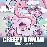  Calendrier Horreur Creepy Kawaii 2022: Dessin animé unique, poupées spéciales. Janvier 2022 - Décembre 2022 Calendrier mensuel au carré OFFICIEL, Calendario, Calendrier12 mois  BONUS 4 Mois 2023