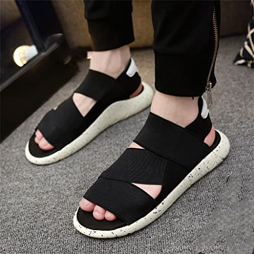 Stretch Fabric Sandals Outdoor Lightweight Beach Shoes Breathable Men Sandals Garden Shoes Big Size(OneColor,44 Code)3