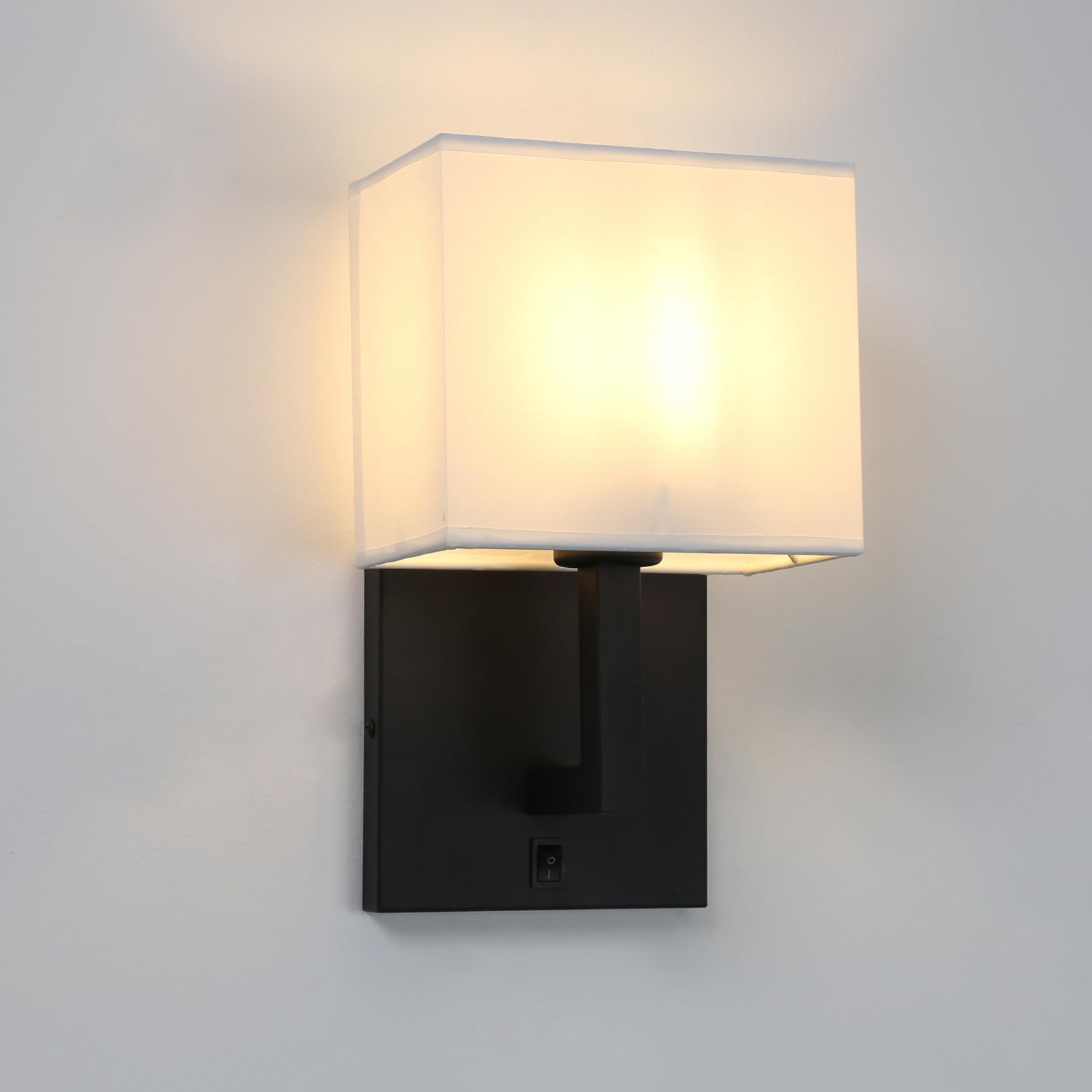 Yosoan Lighting 2 Sets of Vintage Modern Linen Lampshade Wall Light Fittings - Image 4