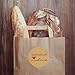 1000PCS Homemade with Love Stickers,1 Inch Small Round Kraft Baking Stickers Label Sticker for Baked Goods Packaging Jam, Jelly Jar Canning Bottles,Cookie Bags with Lines (Brown1)