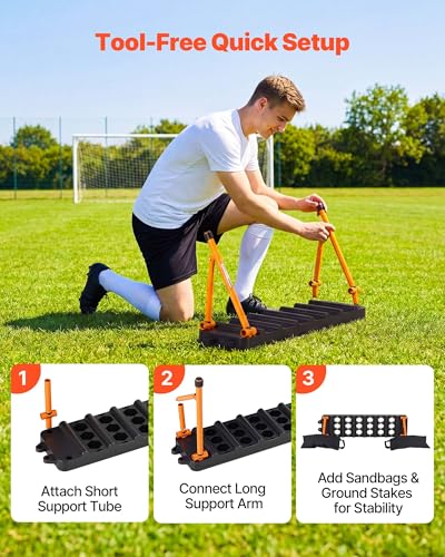 VEVOR 6-in-1 Soccer Rebounder Board