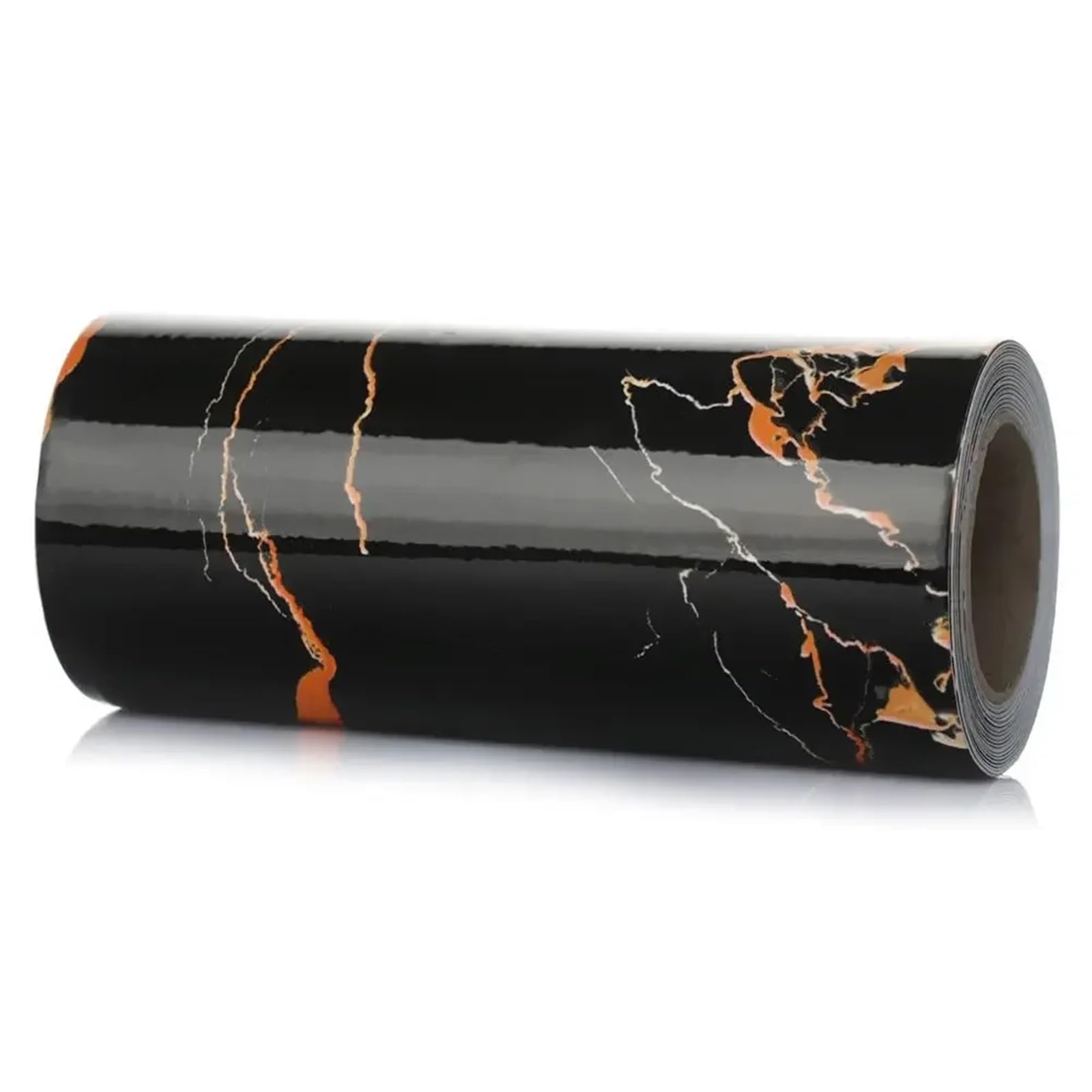 LCKKJHG Wallpaper Borders Self Adhesive Self-Adhesive Vinyl Decals Skirting Line Baseboard Marble Wall Border Stickers Waist Wallpaper(Black-Gold-12cm x 5m)