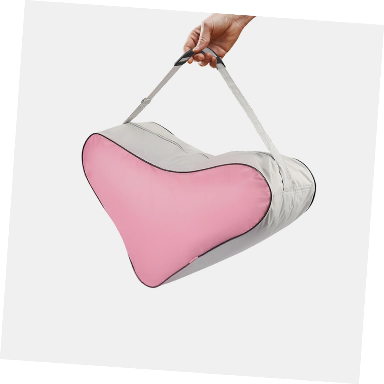 Kisangel Borsa Pattini Ghiaccio Triangolare 2 Pezzi Blu Rosa
