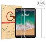 DUNNO New iPad 9.7-Inch Screen Protector 2017/2018, Ultra Thin 9H HD Tempered Glass Screen Protector for Apple iPad Air/Air 2,iPad Pro 9.7(2016)/New iPad 9.7 (2017/2018) - Clear (2-Pack)