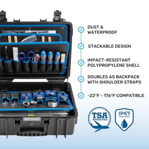 Image of B&W INTERNATIONAL Jet 5000 Outdoor Tool Case with Pocket Tool Boards, Black