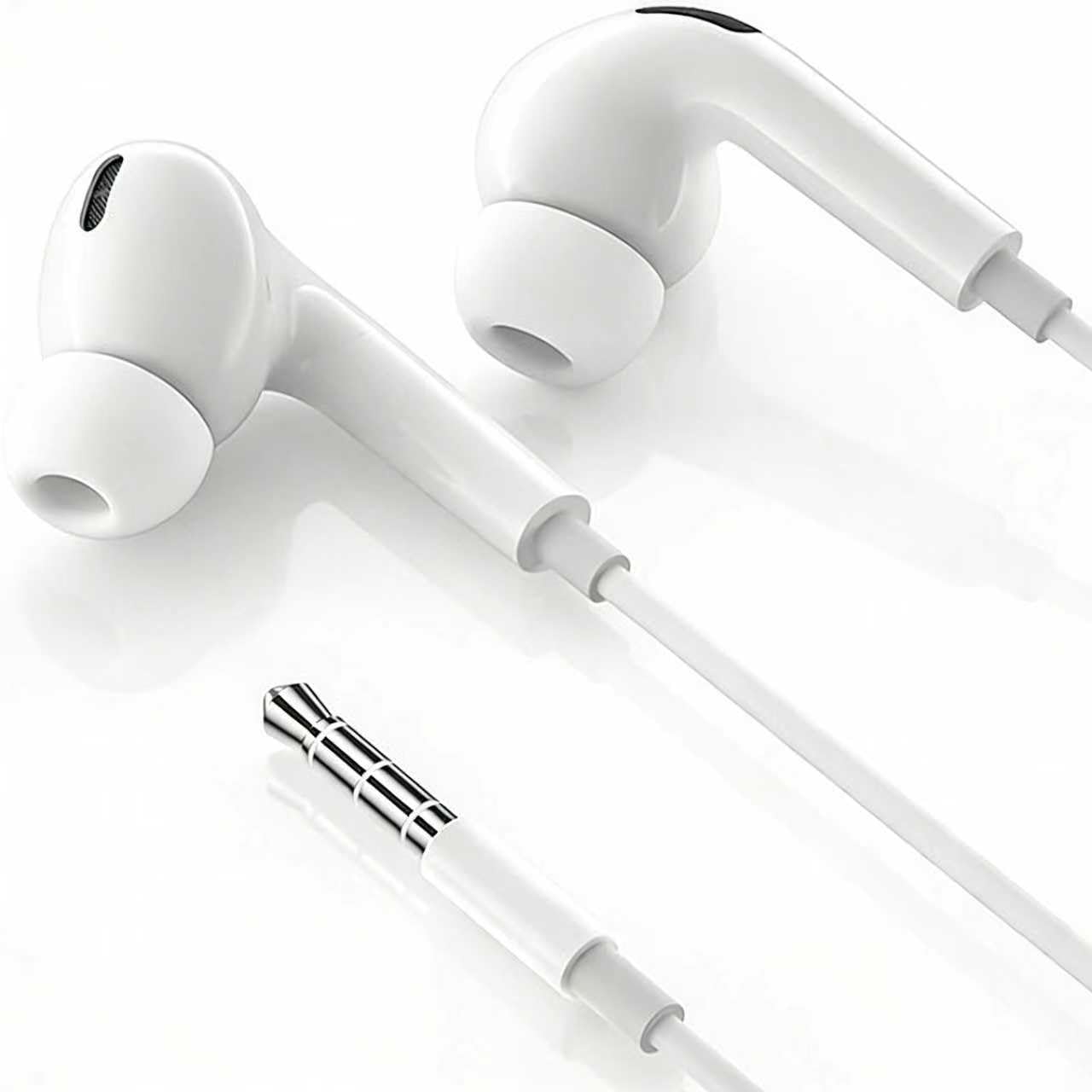 【2026新版】イヤホン 有線 カナル型 3.5mmジャック 有線イヤホン リモコン・マイク付き ハイレゾ対応 小型·軽量 通話可能 音量調整 遮音性 配信 音楽 オーディオリスニング レコーディング携帯 スマホ PC ジム スポーツ Androidに対応 楽器 在宅勤務 リモートワーク ケーブル長120 cm ホワイト - 1