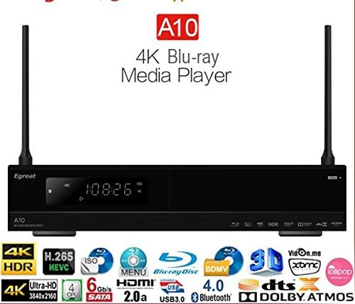 Gooney Original Egreat A10 4K Hi3798CV200 UHD AC WIFI Gigabit LAN Media Player 2G/16G HDR10 Blu-ray 3D ATOMS DTS X VIDON