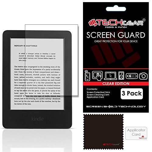 TECHGEAR   Lote de 3 Protectores de Pantalla para Amazon Kindle 6