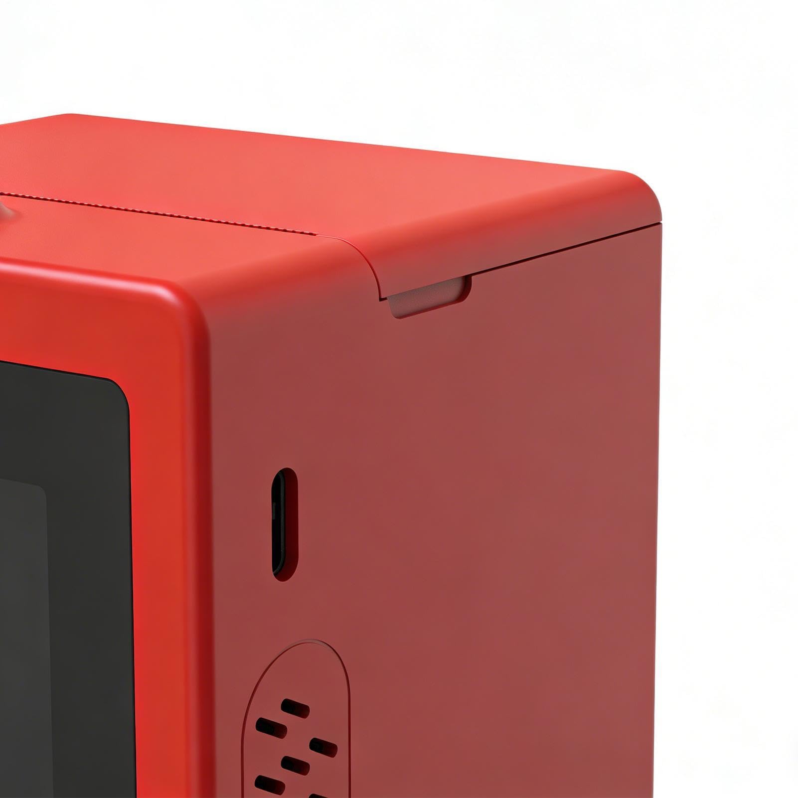 Generico Stampante Per Adesivi, Stampa Ad Attivazione Vocale, 8x7x8 Cm | Scatole Vocali Intelligenti Con Display, Mini Macchina Per Adesivi Termici, Design Compatto Portatile, Per Aule