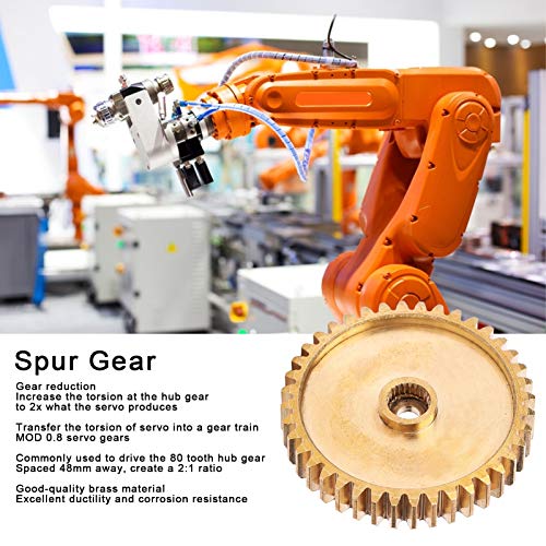 Spur Gear, Brass Practical 40 Tooth Spur Gear for Industrial for Industrial Robot Parts