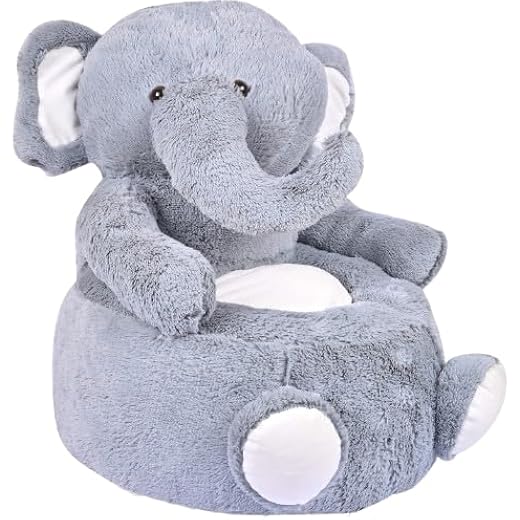 Cute Elephant Fur Sofa Seat 60cm