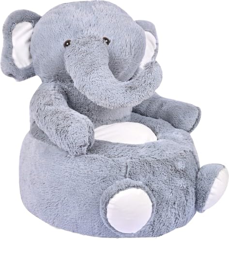 kids bubble 60cm Junior Cute Elephant Fur Sofa Seat/Furry Cushioned Chair Stuffed with Fiber Cotton, Furniture for Kids, Playing Games or Relaxing | Luxurious Soft Fur Seat (2 Year to 8 Year Kid)-picture-24